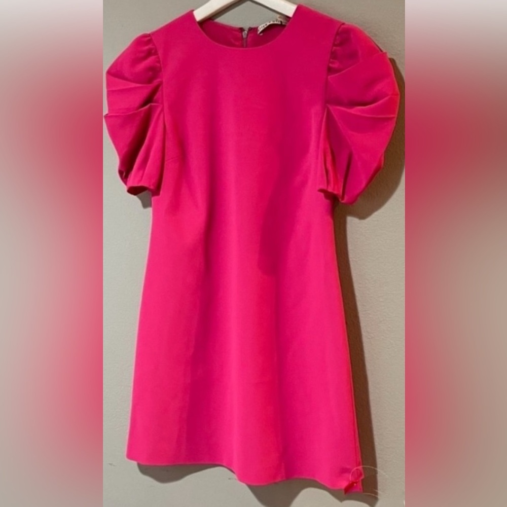 Alice + Olivia Puff Sleeve Shift Dress